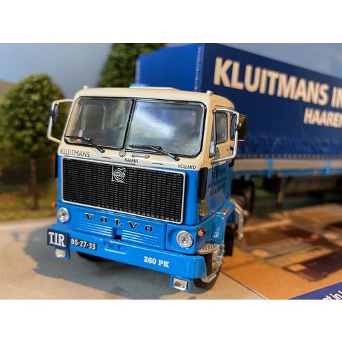 Tekno Tekno Volvo F89 with 2-axle curtain side trailer Kluitmans