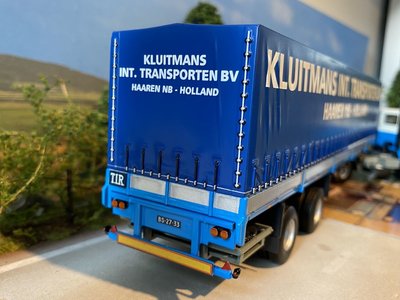Tekno Tekno Volvo F89 with 2-axle curtain side trailer Kluitmans