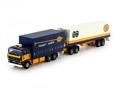 Tekno DAF 2800 rigid truck with classic 2-axle reefer trailer ASG