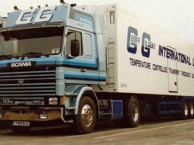 Tekno Tekno Scania 113M met koeloplegger Geoff Gilbert