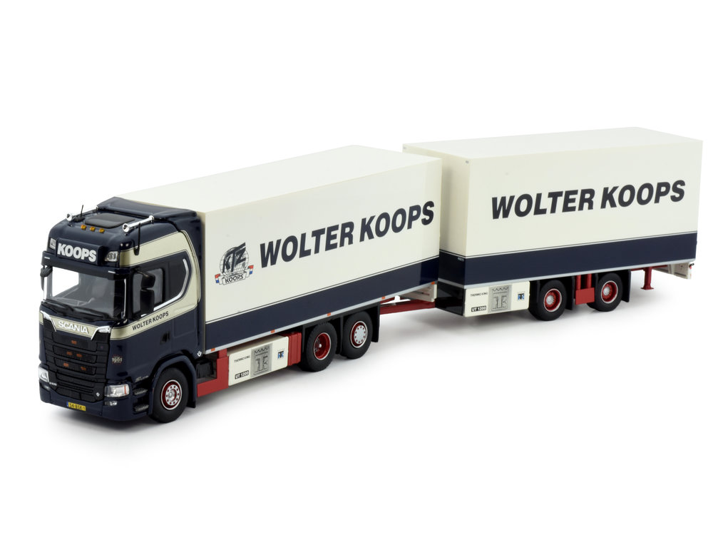 Tekno Tekno Scania Next Gen Highline 6x2 motorwagen met 2-assige wipkar Wolter Koops