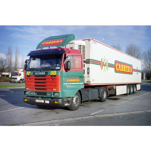 WSI WSI Scania 143M streamline with 3-axle reefer trailer Transportes CABRERA WSI WSI Scania 143M streamline with 3-axle reefer trailer Transportes CABRERA