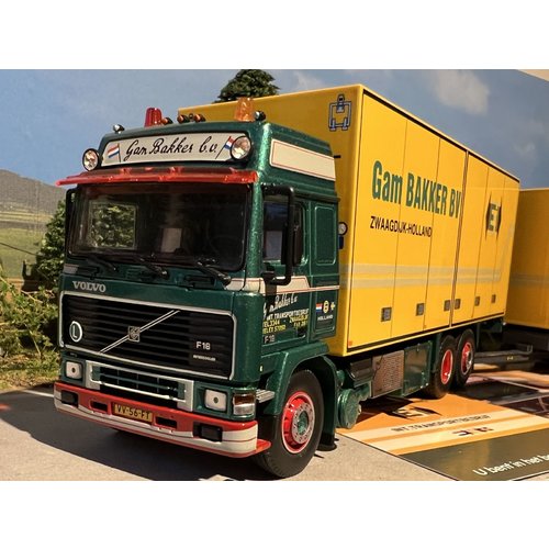Tekno Tekno Volvo F16 Globetrotter motorwagen met wipkar Gam Bakker Tekno Tekno Volvo F16 Globetrotter motorwagen met wipkar Gam Bakker