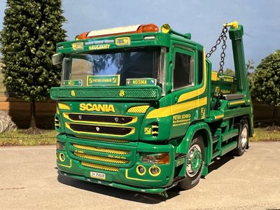 Tekno Tekno Scania P-serie CP16 hooklift  Schmid