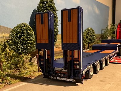 WSI WSI Scania R650 XT 6x2 with 4-axle lowloader with ramps GMR Henderson Wick Scotland