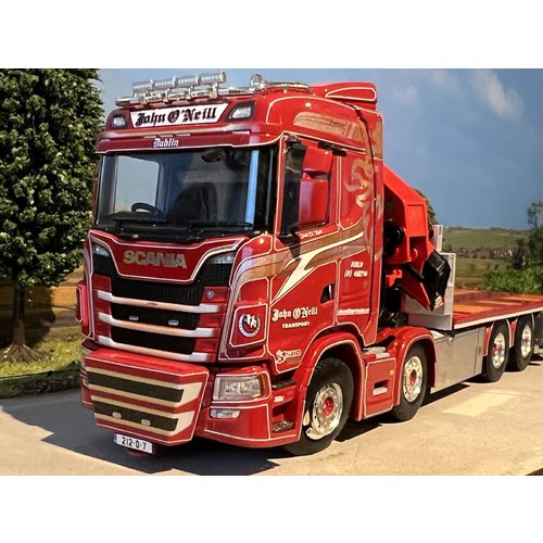 WSI WSI Scania S Highline 8x4 Rigid flatbed + palfinger 7800.2 + jib John O'Neill