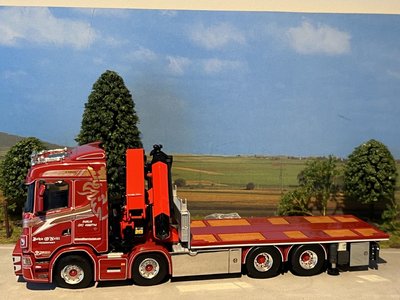 WSI WSI Scania S Highline 8x4 Rigid flatbed + palfinger 7800.2 + jib John O'Neill