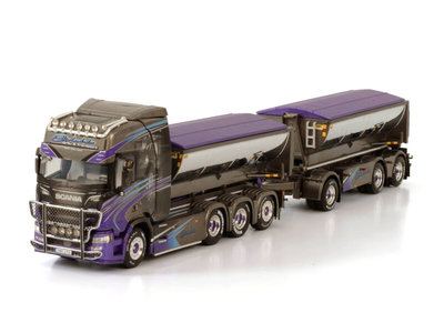 WSI WSI  Scania R Highline 8x4 haakarm combinatie + containers EKDAHLS GRAV & TRANSPORT