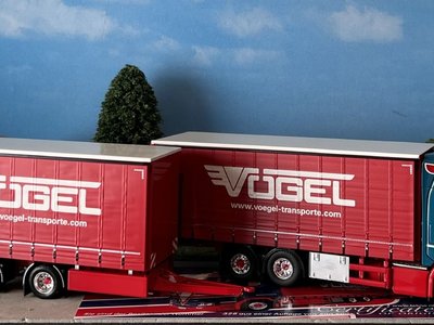 Tekno Tekno Scania Next Gen S-serie Highline rigid truck with trailer Vogel Transporte