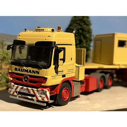 WSI WSI Mercedes MP3 L-cabine 6x6 + 6 axle ballast trailer Baumann WSI WSI Mercedes MP3 L-cabine 6x6 + 6 axle ballast trailer Baumann