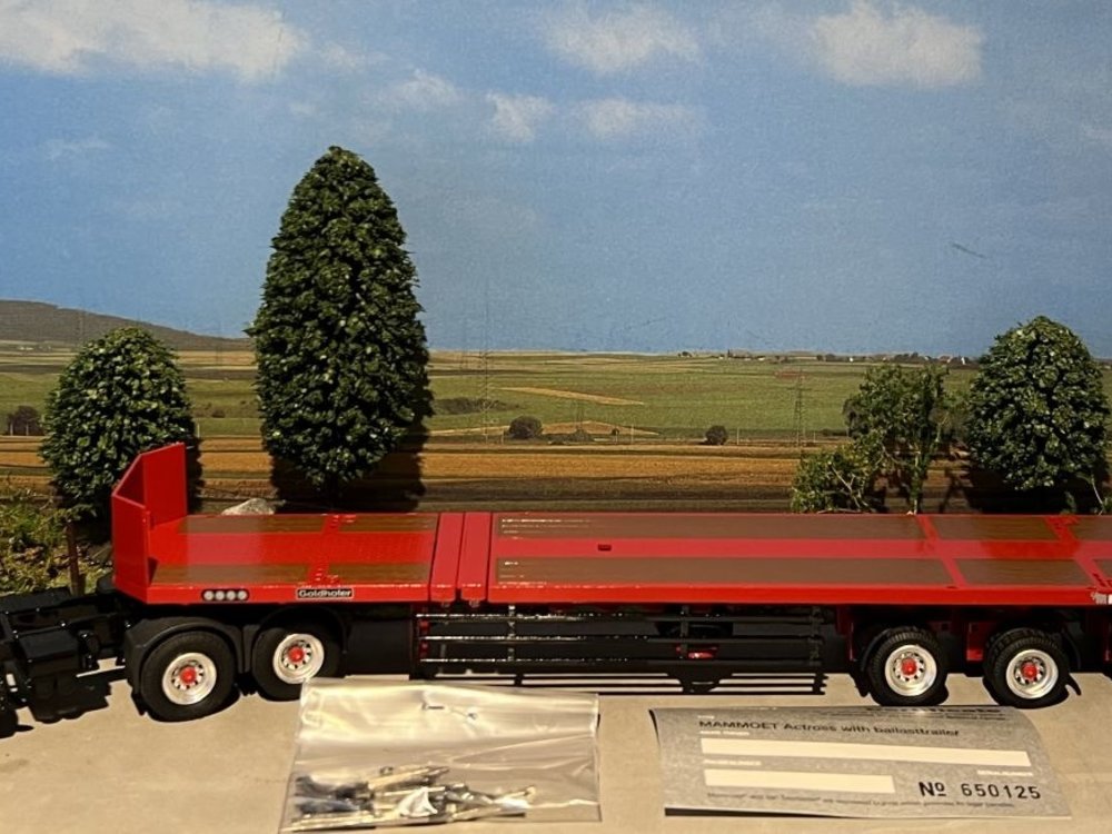 Mammoet store Conrad Mercedes Actros with 4-axle goldhofer flatbed trailer MAMMOET