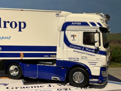 WSI WSI DAF XF Super Space Cab 4x2 met 3-as koeloplegger Graeme J. Wardrop