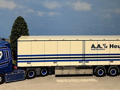 WSI WSI Scania S Highline 6x2 with 3-axle box trailer A.A. vd Heuvel