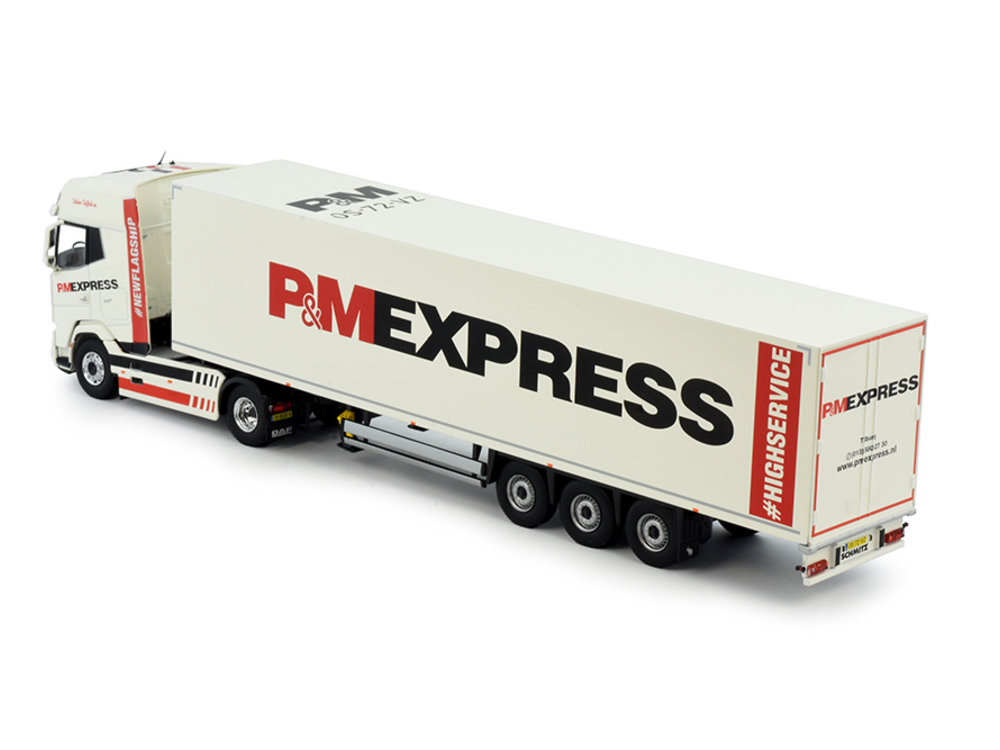 Tekno Tekno DAF XG+ with 3-axle box trailer P&M Express