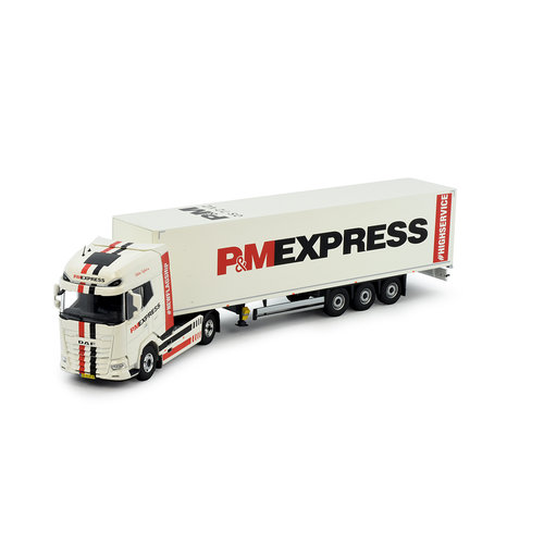 Tekno Tekno DAF XG+ with 3-axle box trailer P&M Express