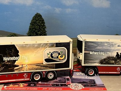 Tekno Tekno Scania R-serie rigid truck with 3-axle trailer NC Christensen