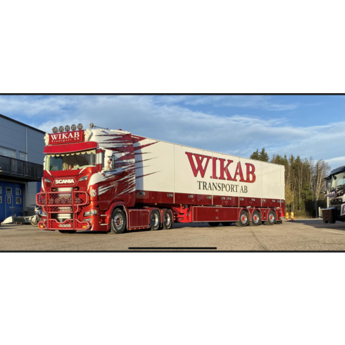 Tekno Tekno Scania Next Gen S-serie Highline 6x2 swith reefer trailer WIKAB
