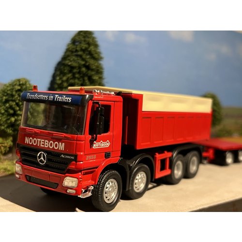 NZG NZG Mercedes Actros with Nooteboom ASD drawbar semi-lowloader Nooteboom NZG NZG Mercedes Actros with Nooteboom ASD drawbar semi-lowloader Nooteboom