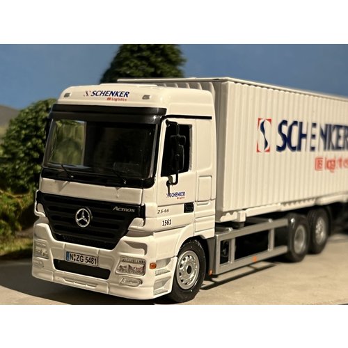 NZG NZG Mercedes Actros container combi Schenker Logistics NZG NZG Mercedes Actros container combi Schenker Logistics