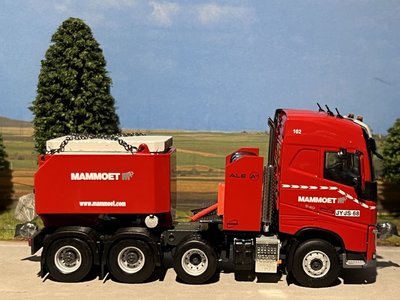 Mammoet store WSI Volvo FH4 Globetrotter 8x4 resin ballast box + stelcon plates MAMMOET