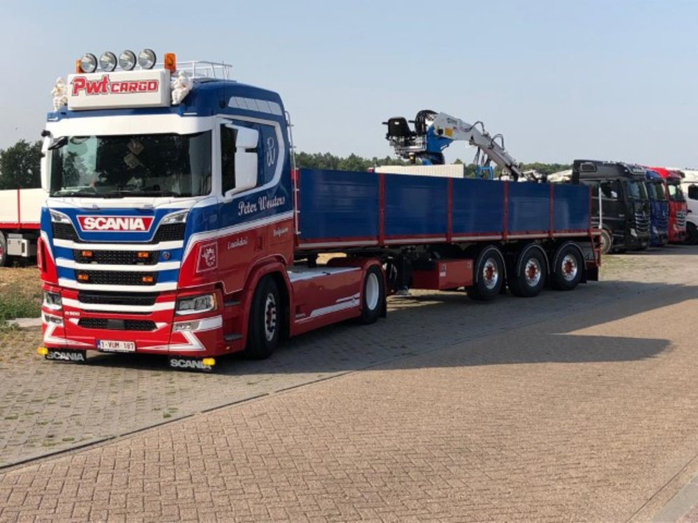 Tekno Tekno Scania Next Gen R-serie with 3-axle stone trailer PWT