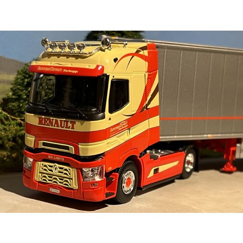 Tekno Tekno Renault T High with 3-axle cargofloor trailer Interspan Tschopp