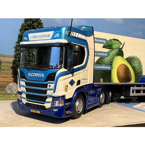 Tekno Tekno Scania Next Gen R-serie Highline 6x2 met 3-assige koeloplegger C. Vreugdenhil - Cool