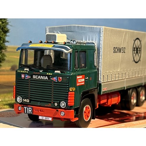 Tekno Tekno Scania 140 rigid truck with 2-axle trailer Senn AG