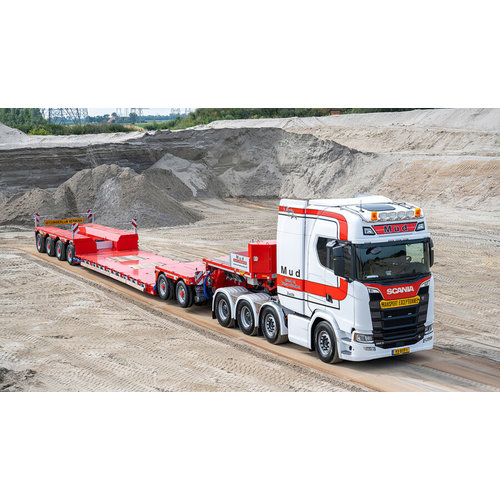 WSI WSI Scania S Highline 8x4 - 4 axle lowloader + 2 axle dolly MUD Grondwerken WSI WSI Scania S Highline 8x4 - 4 axle lowloader + 2 axle dolly MUD Grondwerken