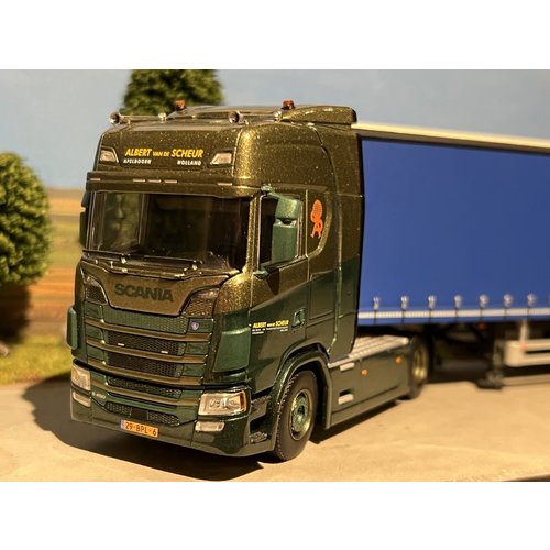WSI WSI Scania S Highline 4x2 with 3-axle curtainside trailer Albert van de Scheur WSI WSI Scania S Highline 4x2 with 3-axle curtainside trailer Albert van de Scheur