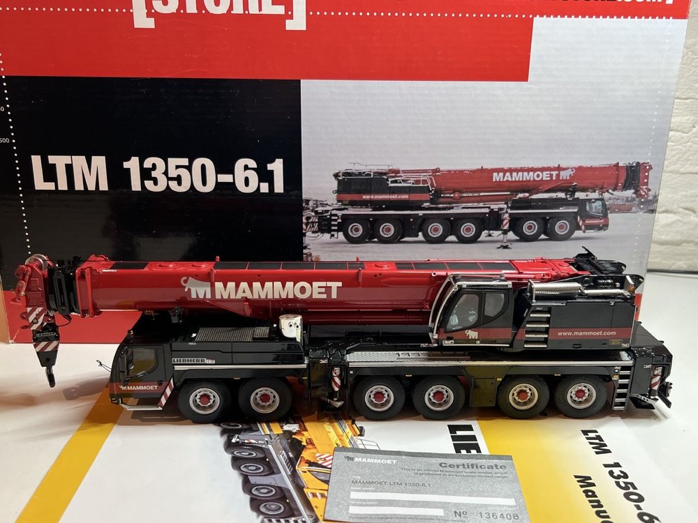 Mammoet store WSI Liebherr LTM 1350-6.1 Mobile crane Mammoet