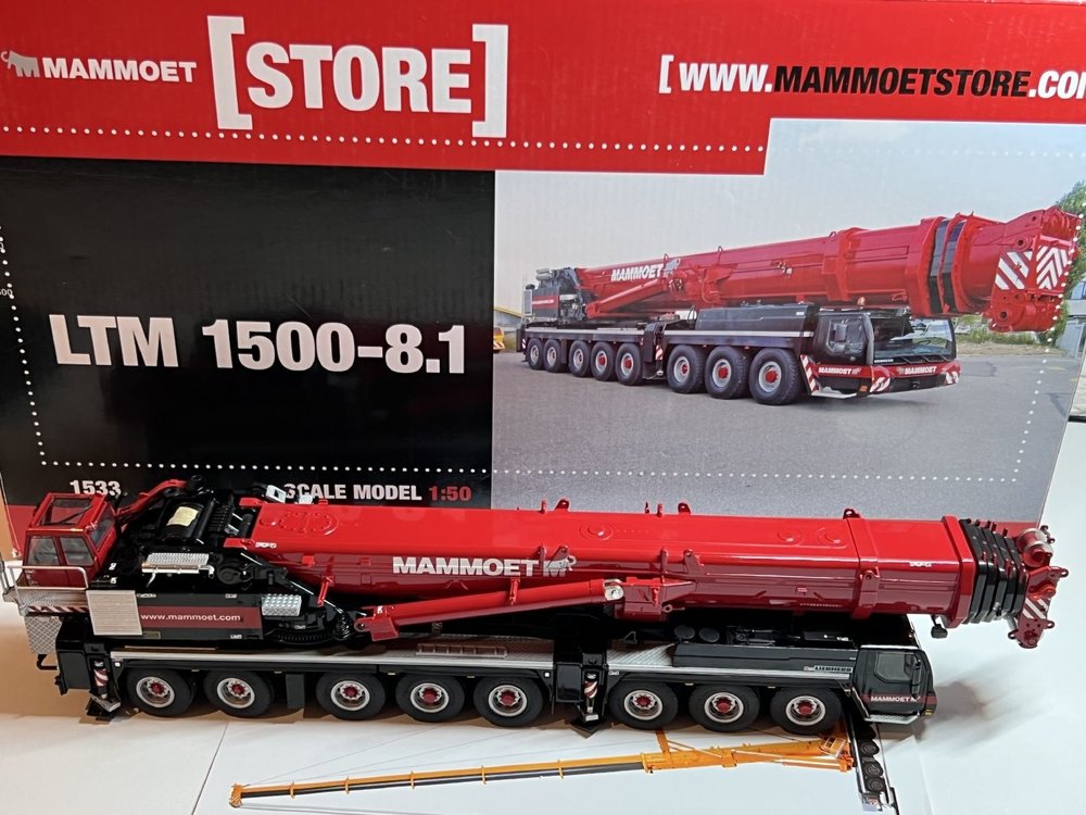 Mammoet store WSI Liebherr LTM 1500-8.1 Mobile crane Mammoet