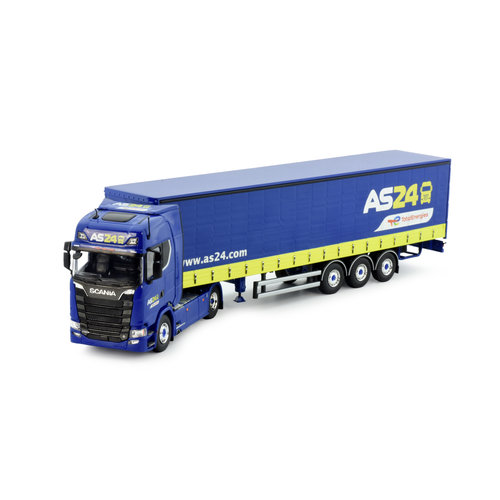 Tekno Tekno Scania S-serie Next Gen Highline 4x2 with curtainside trailer AS24