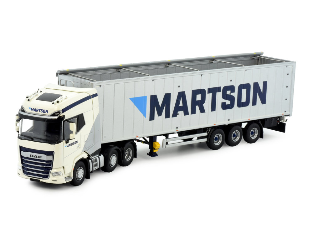 Tekno Tekno DAF XG+ 6x2 with 3-axle walking floor trailer Martson