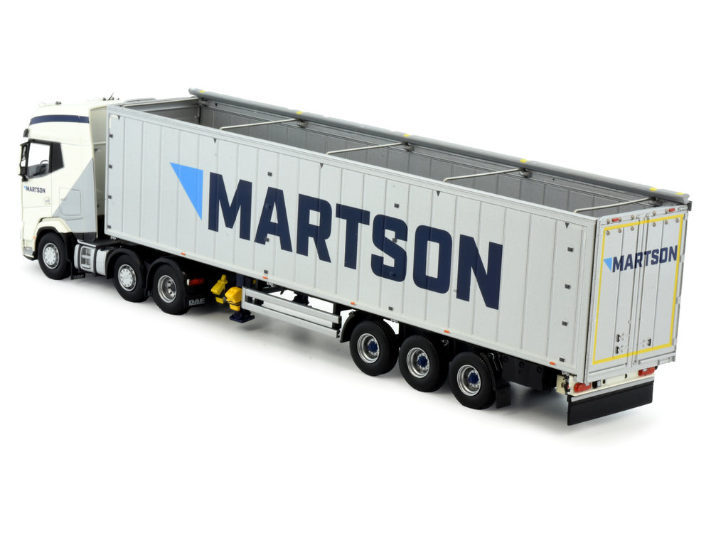 Tekno Tekno DAF XG+ 6x2 with 3-axle walking floor trailer Martson