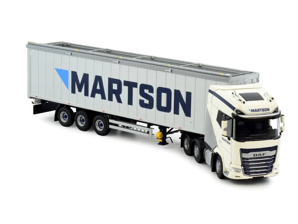 Tekno Tekno DAF XG+ 6x2 with 3-axle walking floor trailer Martson