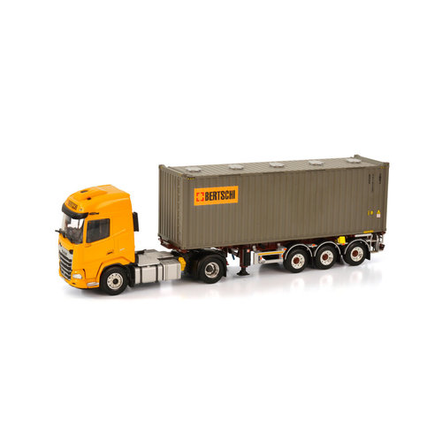 WSI WSI DAF XF 4x2 container trailer - 3 axle + 30ft. bulkcontainer BERTSCHI