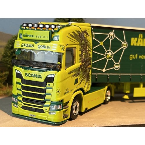 Tekno Tekno Scania S650 Highline with 3-axle curtainside trailer Käppeli