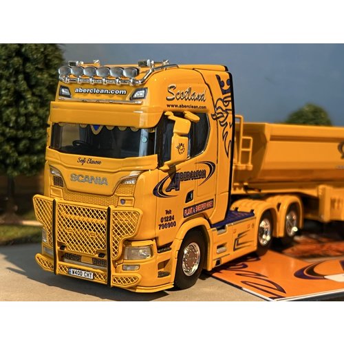 WSI WSI Scania S730 6x2 met 3-as kipper oplegger Aberclean Scotland WSI WSI Scania S730 6x2 met 3-as kipper oplegger Aberclean Scotland