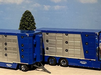 IMC IMC Scania S High roof boxed truck with 3-axle livestock trailer RÖCK