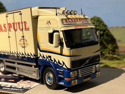 Tekno Tekno Volvo FH12 motorwagen met met 2-asssige aanhanger Klaas Puul