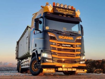 WSI WSI Scania Highline 6-axle haakarm combi + 40m3 containers Gerben Buiter B.V.