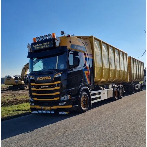 WSI WSI Scania Highline 6-axle haakarm combi + 40m3 containers Gerben Buiter B.V.