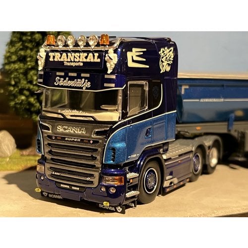 Tekno Tekno Scania R-serie Topline 6x2 met 3-assige Meiller kipper Transkal