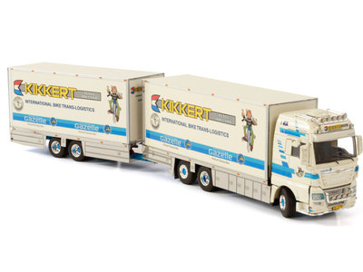 WSI WSI MAN TGX XXL 6x2 bakwagen oplegger 5-as combi Kikkert verhuur