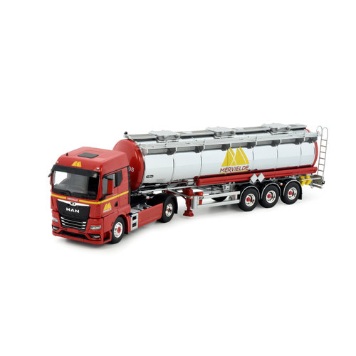 Tekno Tekno MAN TGX GM 4x2 with 3-axle tank trailer Mervielde Tekno Tekno MAN TGX GM 4x2 with 3-axle tank trailer Mervielde