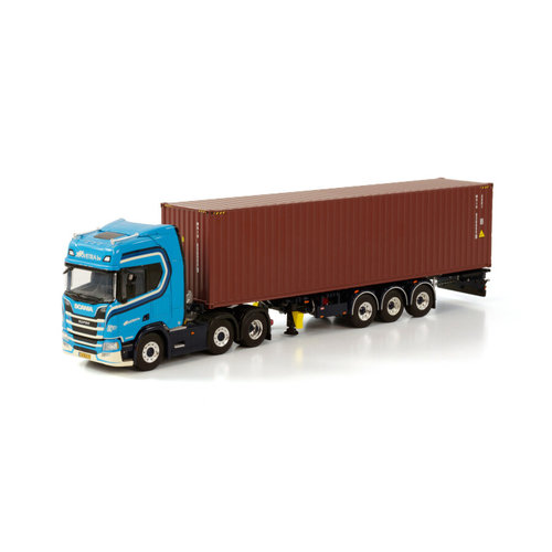 WSI WSI Scania R Highline 6x2 twin steer container trailer + 40ft. container HOVETRA WSI WSI Scania R Highline 6x2 twin steer container trailer + 40ft. container HOVETRA