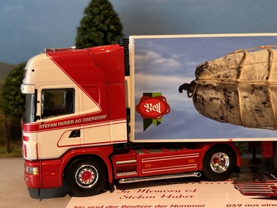 Tekno Tekno Scania 4-serie Topline with (zamac) reefer trailer Stefan Huber