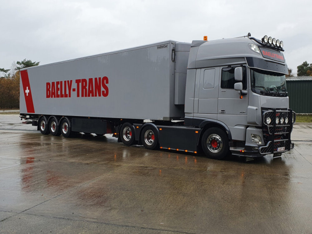 WSI WSI  DAF XF SSC 6x2 met 3-as koeloplegger Baelly - Trans