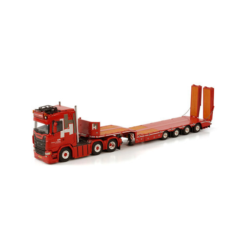 WSI WSI Scania S Normal 6x2 with 4-axle semi lowloader with ramps Hardeman van Harten WSI WSI Scania S Normal 6x2 with 4-axle semi lowloader with ramps Hardeman van Harten